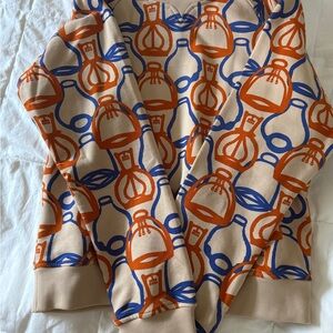 Hermes Beige, Orange, and Blue Sweater